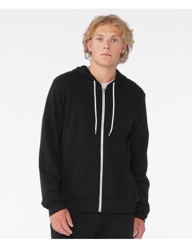 B-3739-Unisex Poly-Cotton Fleece Full-Zip Hoodie